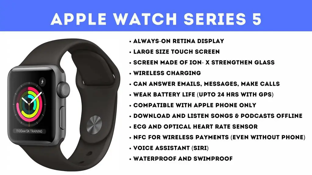 Apple Watch Series 5 vs Garmin Forerunner